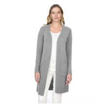 Cárdigan largo delantero abierto 100% Pure Cashmere de mujer PK18A34HX